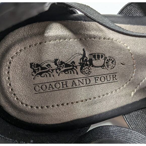 Coach & Four Women's Size 8 Strappy Ankle Sandals Small Heel - Picture 7 of 13